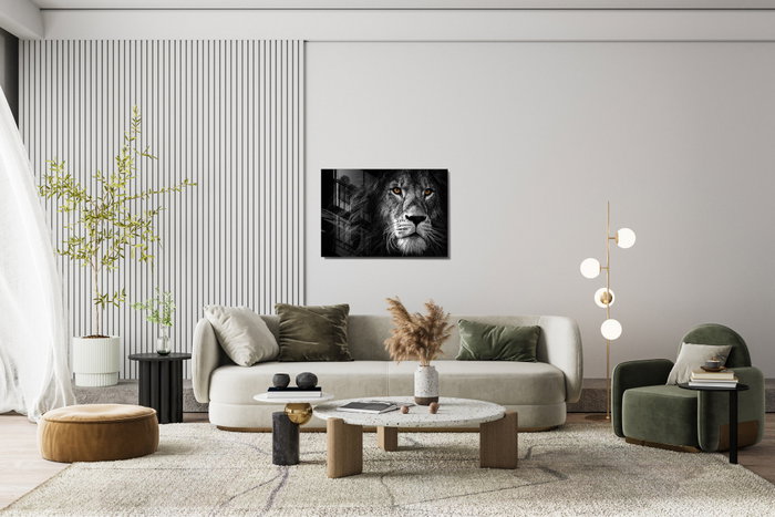 Wallity Cuadro Decorativo de Vidrio Templado Multicolor 70 x 100 cm
